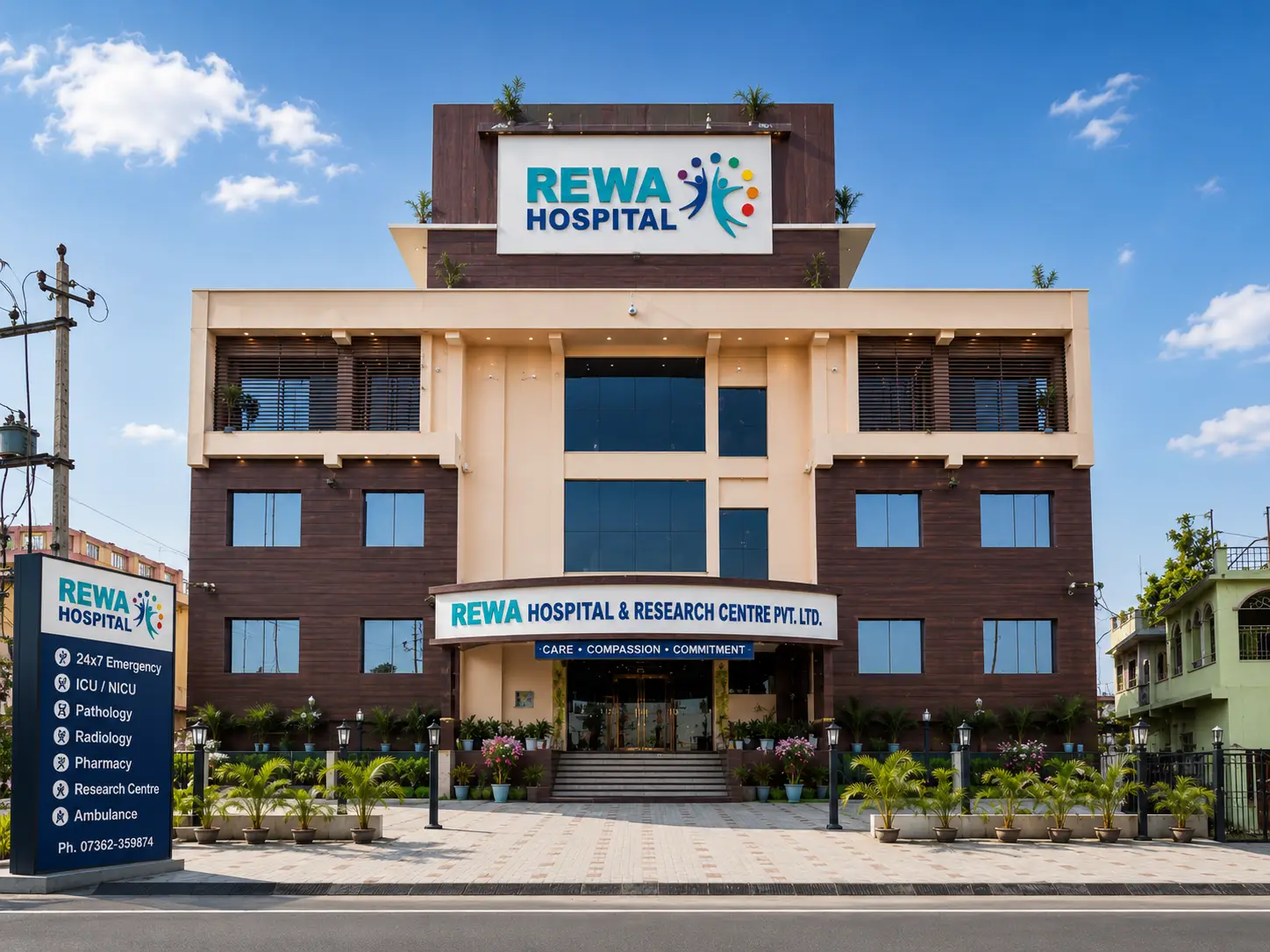 Rewa Hospital Front View